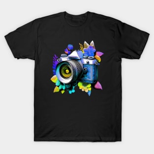 Camera And Flower T-Shirt